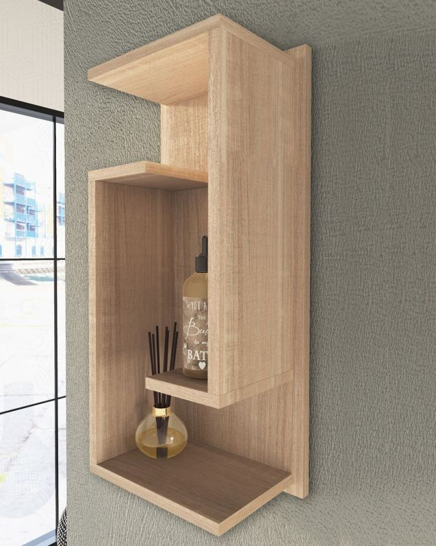 Pensile bagno Diadema cm.30x75 rovere segato