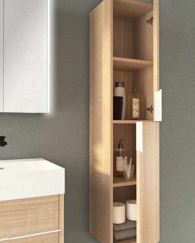 Colonna bagno Diadema cm 35x150 rovere segato Colonna bagno Diadema cm 35x150 rovere segato