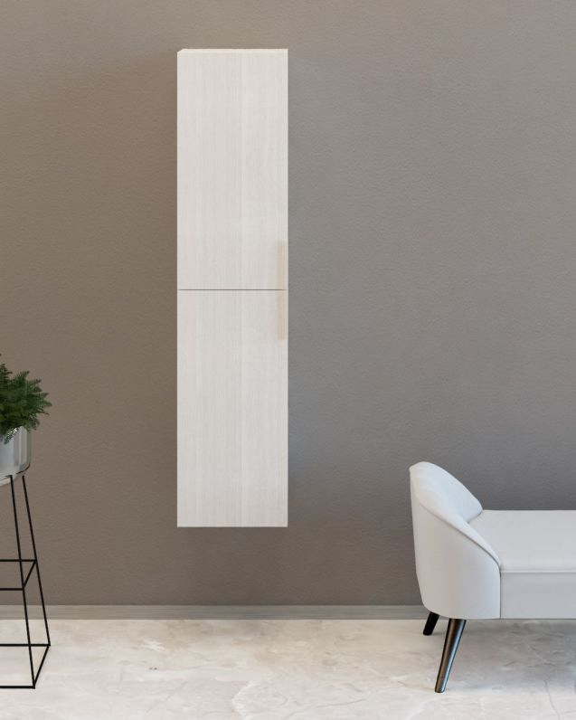 Colonna bagno Diadema cm 35x150 rovere bianco Colonna bagno Diadema cm 35x150 rovere bianco