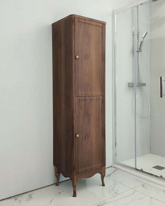 Colonna bagno a terra Donatello, 41 x 161 cm noce