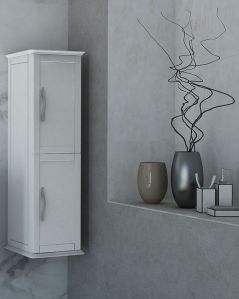 Colonna bagno Alba, 34 x 114 cm - bianco opaco