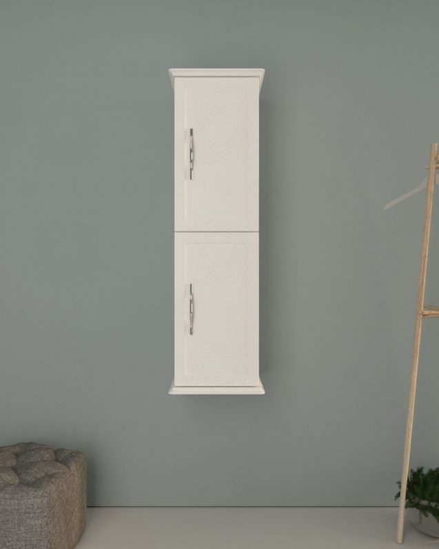 Colonna bagno Alba, 34 x 114 cm - bianco opaco