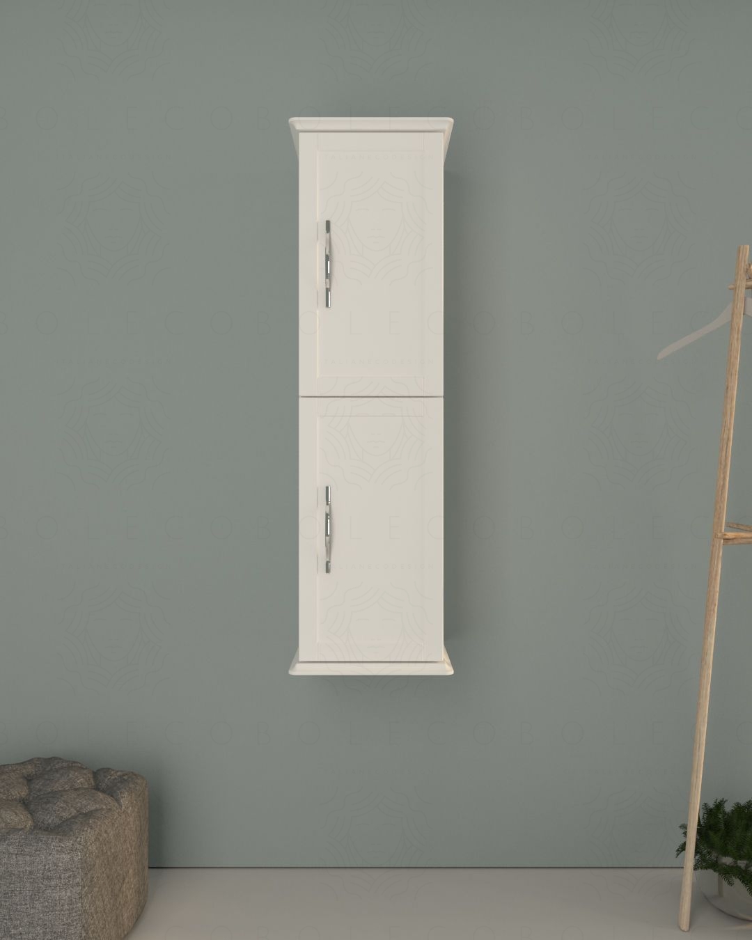 Colonna bagno Alba, 34 x 114 cm - bianco opaco Colonna bagno Alba, 34 x 114 cm - bianco opaco