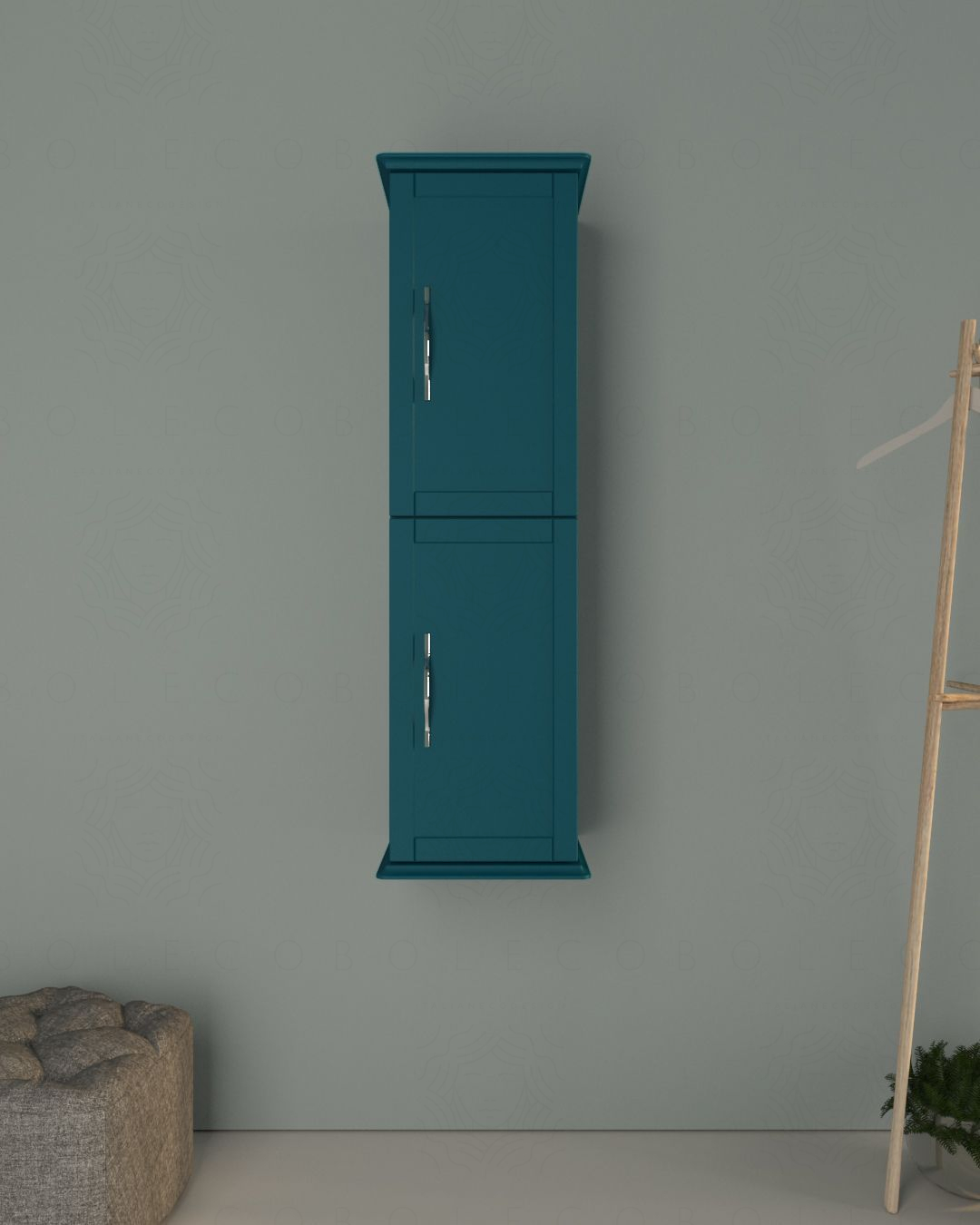 Colonna bagno Alba, 34 x 114 cm - blu avio Colonna bagno Alba, 34 x 114 cm - blu avio