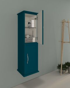Colonna bagno Alba, 34 x 114 cm - blu avio