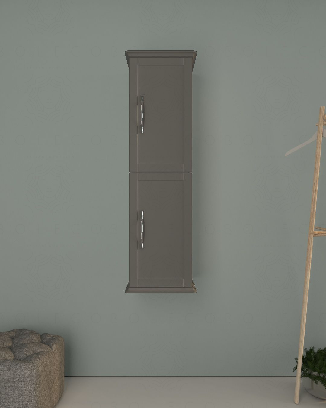 Colonna bagno Alba, 34 x 114 cm - grigio medio Colonna bagno Alba, 34 x 114 cm - grigio medio