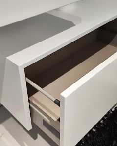 Cassettiera sospesa 75 cm push-pull - bianco opaco