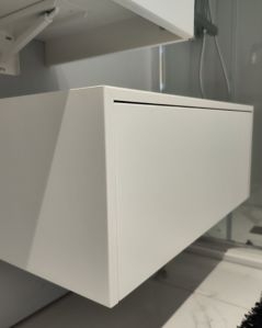Cassettiera sospesa 75 cm push-pull - bianco opaco