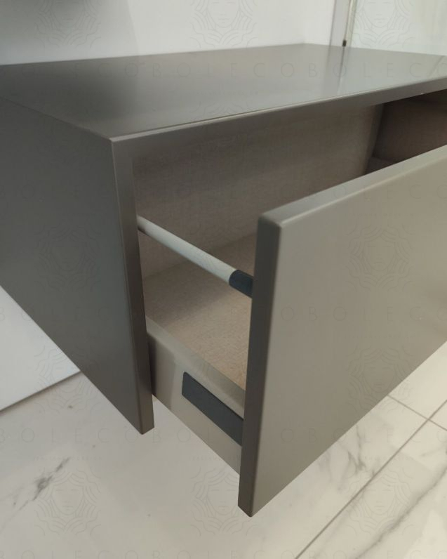 Cassettiera sospesa 75 cm push-pull grigio vulcano Cassettiera sospesa 75 cm push-pull grigio vulcano