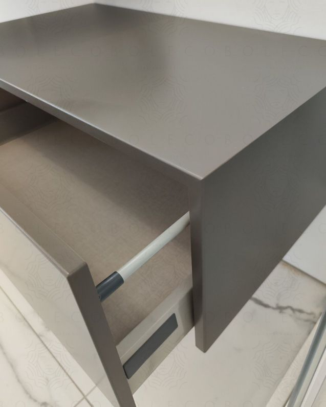 Cassettiera sospesa 75 cm push-pull grigio vulcano Cassettiera sospesa 75 cm push-pull grigio vulcano