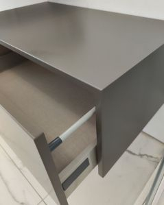 Cassettiera sospesa 75 cm push-pull grigio vulcano