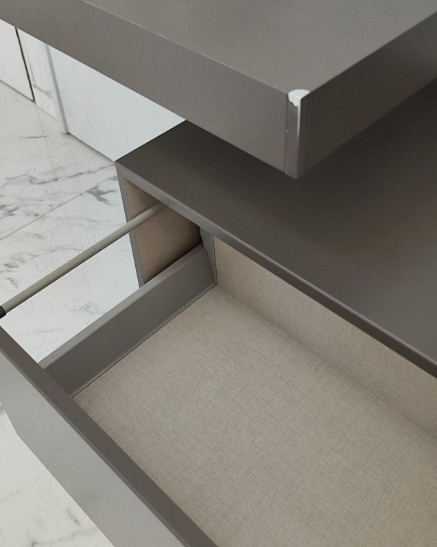 Cassettiera sospesa 75 cm push-pull grigio vulcano Cassettiera sospesa 75 cm push-pull grigio vulcano