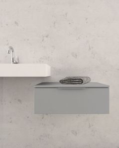 Cassettiera sospesa 70 cm grigio medio Elite - 1 cassetto