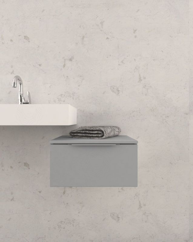 Cassettiera sospesa 50 cm grigio medio Elite - 1 cassetto