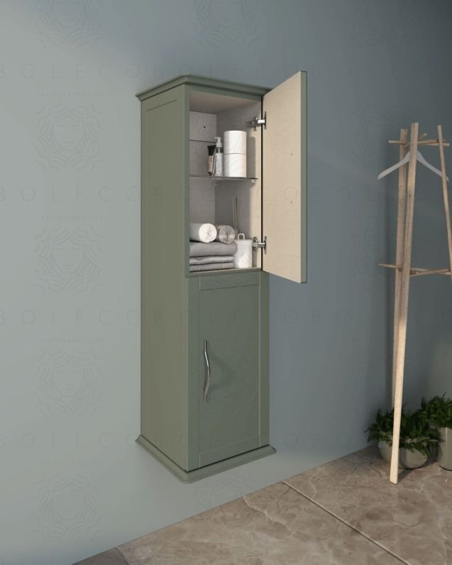 Colonna bagno Alba, 34 x 114 cm - verde opaco Colonna bagno Alba, 34 x 114 cm - verde opaco