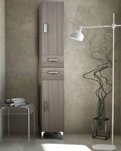 Colonna bagno Elisa con piedi, 30 x 190 cm larice chiaro
