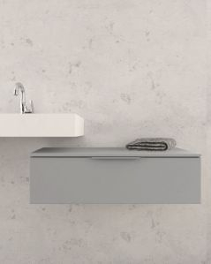 Cassettiera sospesa 90 cm grigio medio Elite - 1 cassetto