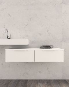 Mobile bagno sospeso Capri cm 80 con lavabo in ceramica