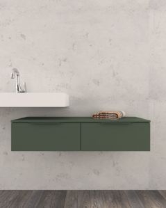 Cassettiera sospesa 120 cm verde opaco Elite
