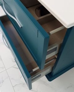 Mobile bagno sospeso Alba con lavabo in ceramica, cm.100