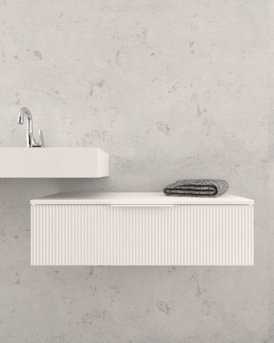 Mobile bagno sospeso Elite cm 90 bianco opaco Mobile bagno sospeso Elite cm 90 bianco opaco