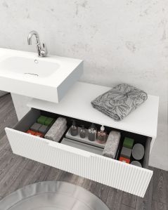 Mobile bagno sospeso Elite cm 90 bianco opaco