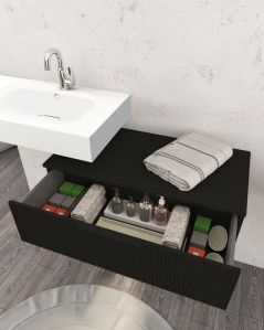 Mobile bagno sospeso Elite cm 90 nero opaco
