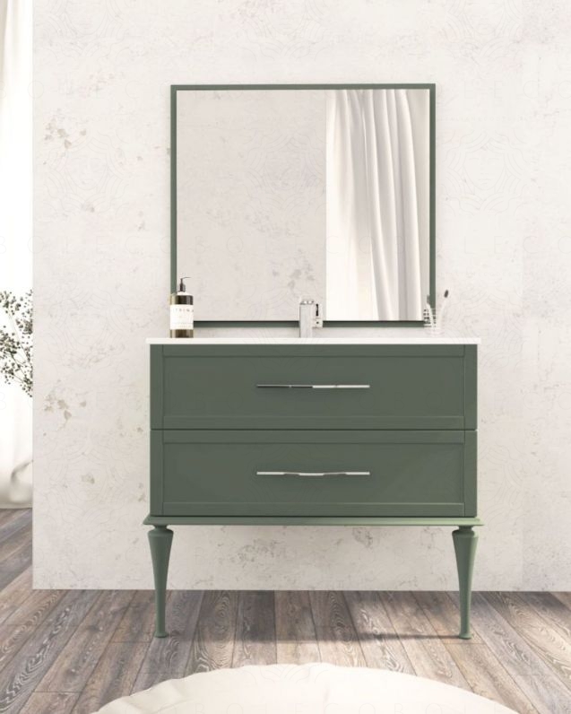 Mobile bagno sospeso 100 cm con cassetti - Alba
