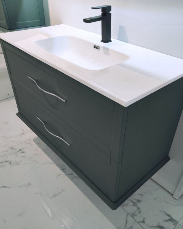 Mobile bagno sospeso 100 cm con cassetti - Alba