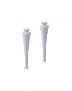Set due piedi in legno moderni, altezza 35 cm.