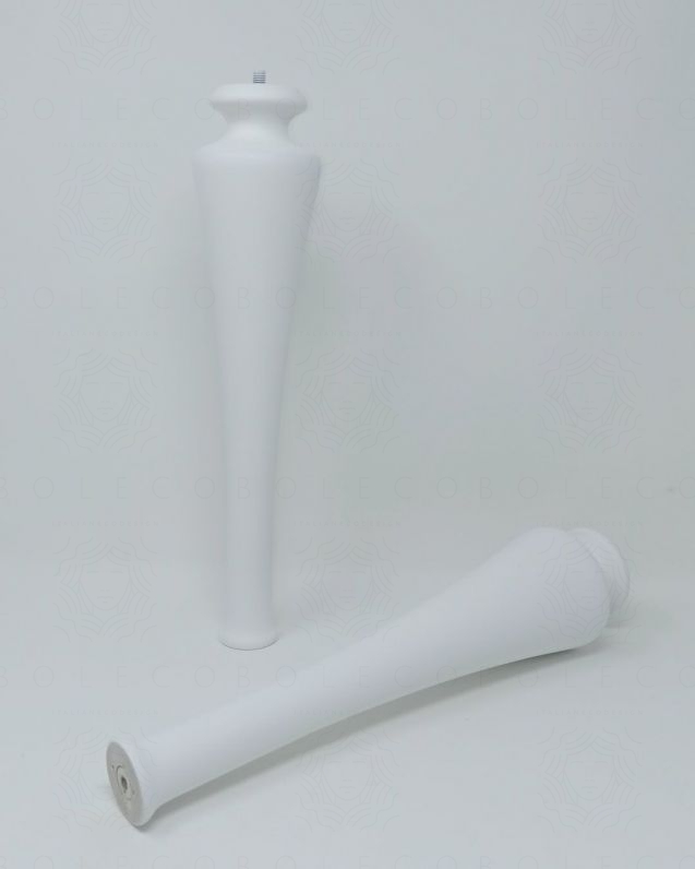 Set due piedi in legno moderni per mobile bagno Alba, altezza