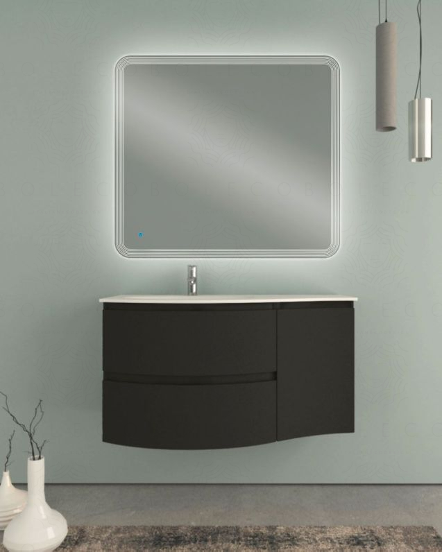 Mobile bagno sospeso Greta 105 cm lavagna – curvo Mobile bagno sospeso Greta 105 cm lavagna – curvo