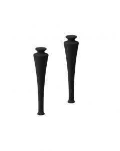 Set due piedi in legno moderni, altezza 35 cm.