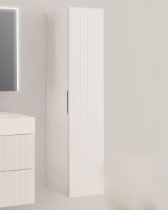 Colonna bagno sospesa Zen cannettata cm 35x160 cm bianco opaco