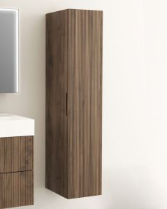 Colonna bagno sospesa Zen cannettata cm 35x160 cm noce