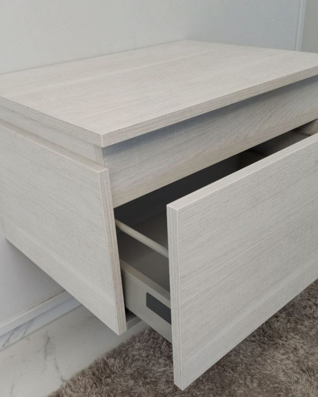 Cassettiera Giava cm 60 rovere bianco