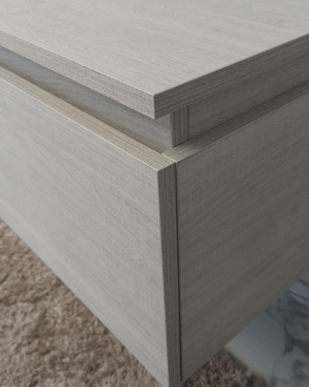 Cassettiera Giava cm 60 rovere bianco