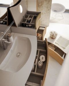 Pensile bagno portagioie rovere naturale Olimpia