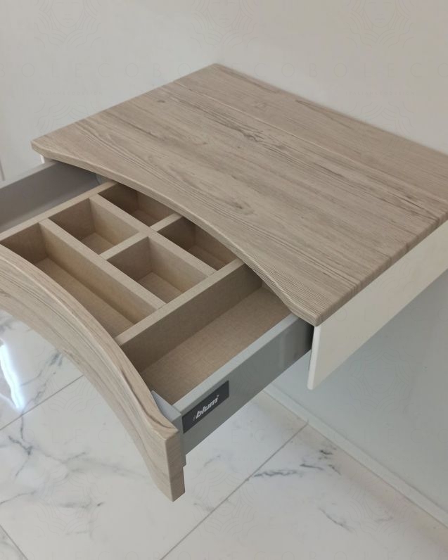 Pensile bagno portagioie rovere grigio Olimpia
