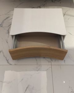 Cassettiera Olimpia 61 cm rovere naturale con top e ruote