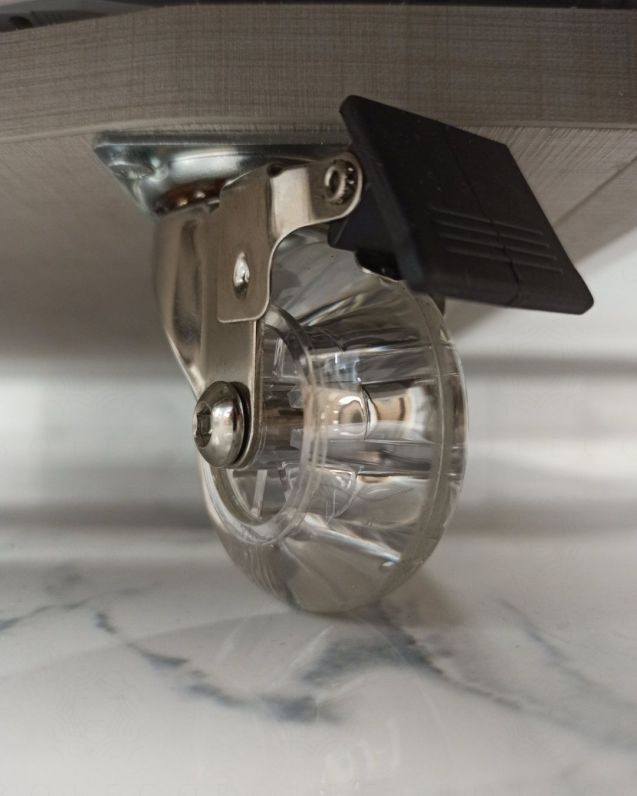 Cassettiera Olimpia 61 cm rovere grigio con top e ruote Cassettiera Olimpia 61 cm rovere grigio con top e ruote