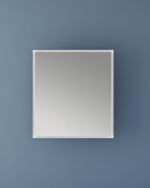 Specchio led Alba con anti-appannamento 98 x 90 cm - bianco