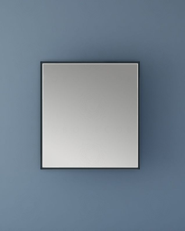 Specchio led Alba con anti-appannamento 98 x 90 cm - lavagna