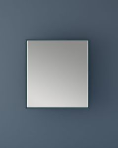 Specchio led Alba con anti-appannamento 98 x 90 cm - blu avio