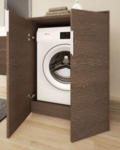 Colonna bagno porta lavatrice Diadema  rovere scuro cm.70x93
