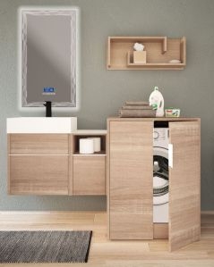 Colonna bagno porta lavatrice Diadema  rovere segato cm.70x93