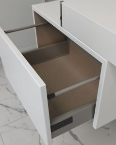 Cassettiera sospesa cm.50, push-pull bianco opaco