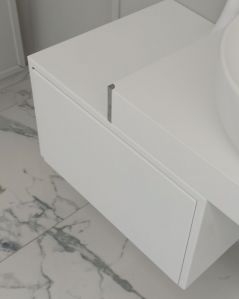 Cassettiera sospesa cm.50, push-pull bianco opaco