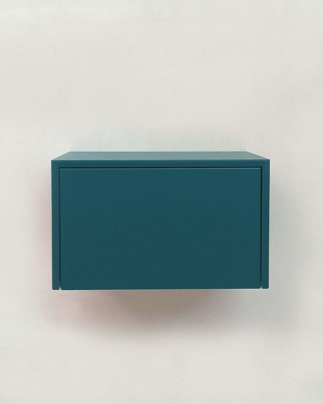 Cassettiera sospesa 50 cm push-pull blu avio Cassettiera sospesa 50 cm push-pull blu avio