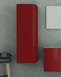 Colonna bagno 43x130 cm 1 anta - rosso corallo lucido